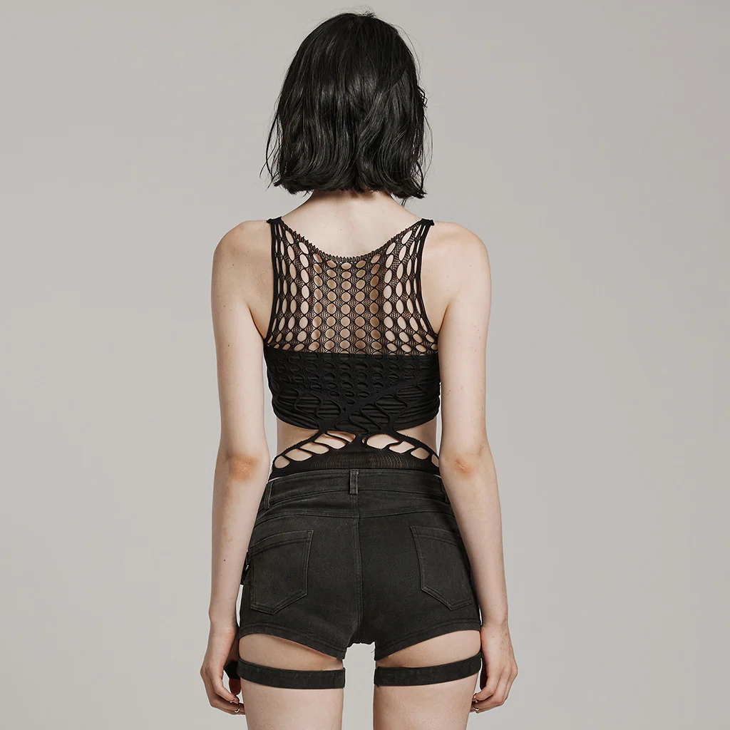 2024 PUNK hollowed out waist Bodysuit - Image 4
