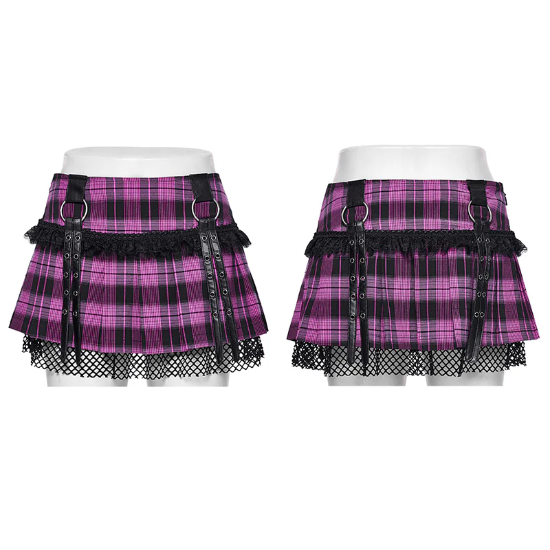 2024 Sweet punk pleated skirt - Image 4