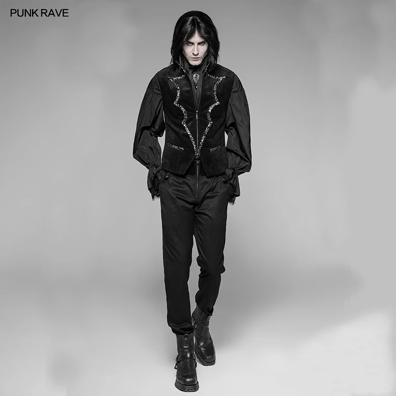 Alchemist Gothic Waistcoat Vampire Bat Velvet Vest - Image 5