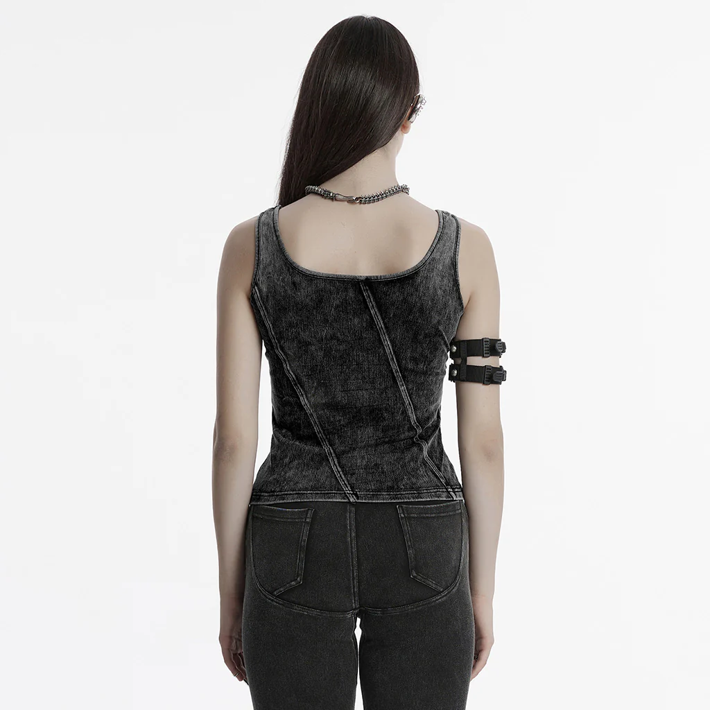 Apocalypse punk denim T-shirt - Image 6