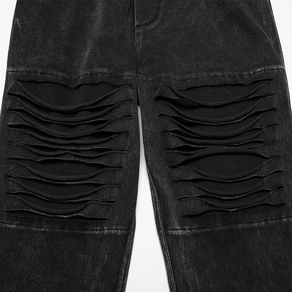 Apocalypse punk knitted jeans - Image 2