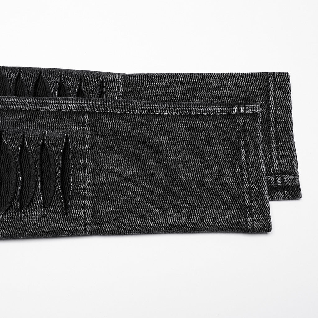 Apocalypse punk knitted jeans - Image 3