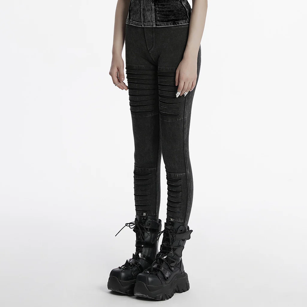 Apocalypse punk knitted jeans - Image 5