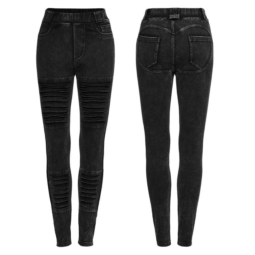 Apocalypse punk knitted jeans - Image 8