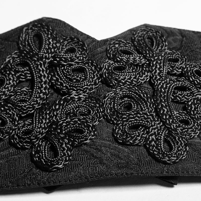 Big Plate Velvet Button Noble Temperament Gothic Corset - Image 10