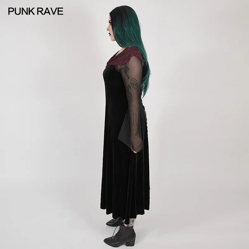 Black feather horizontal neck dress - Image 2