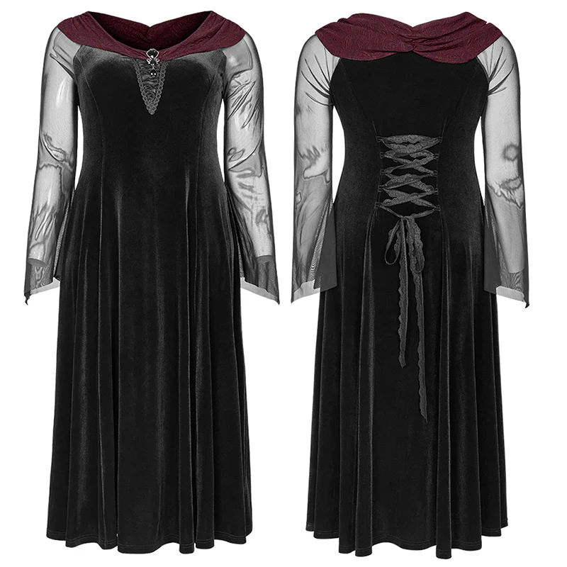 Black feather horizontal neck dress - Image 4