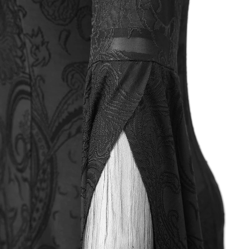 Black Sexy Oversized Hooded Gothic Trench Coats For Young Women - Image 5