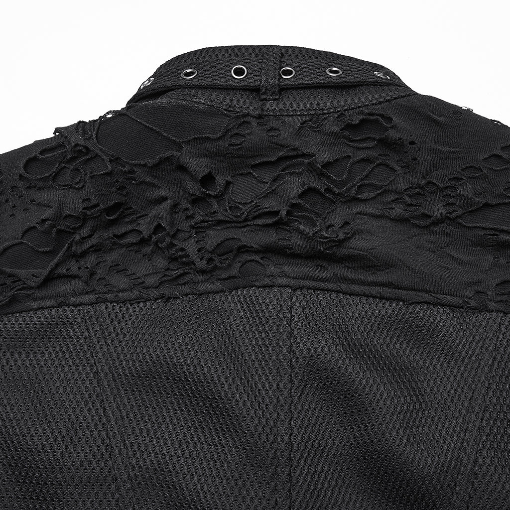 Cool Ragged Punk Short Vest - Image 5