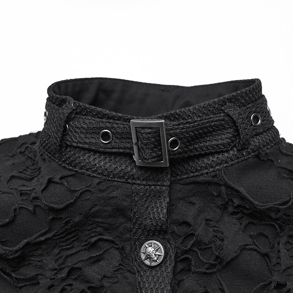 Cool Ragged Punk Short Vest - Image 8