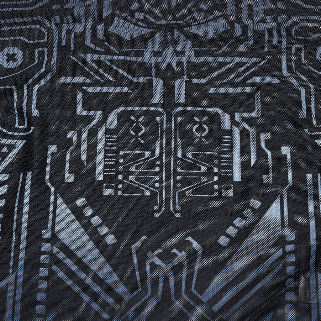 Cyber Skull Gradient Printed T-shirt - Image 6