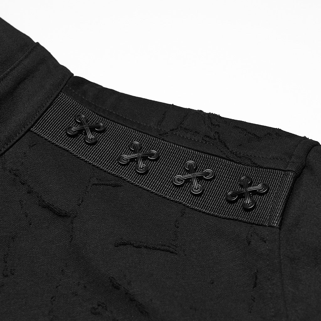 Cyberpunk Splicing Shirt For Men - Image 7