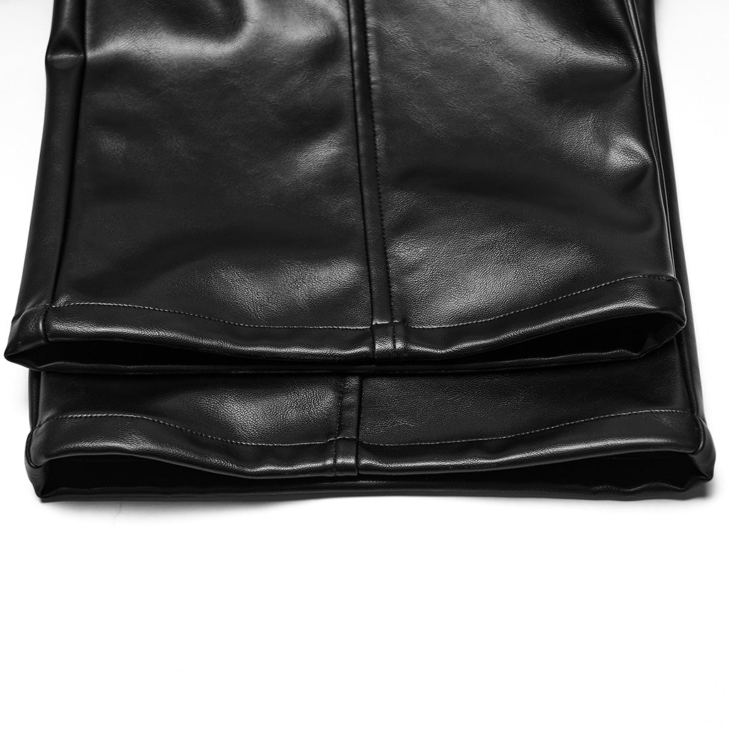 Cyberpunk straight leather pants - Image 9