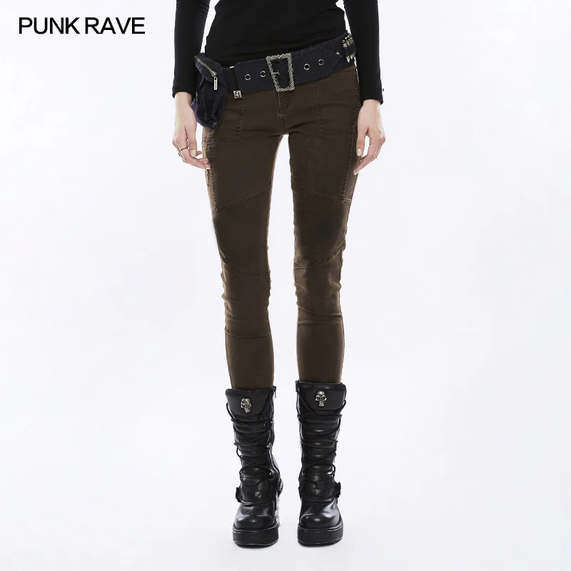 Daily Personality Military Uniform Punk Pants - Image 6