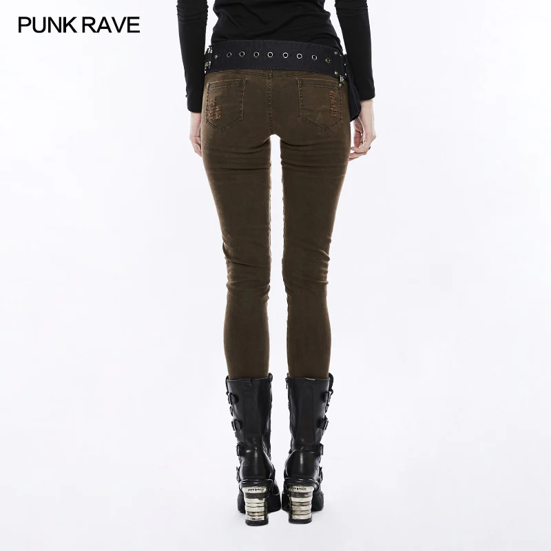 Daily Personality Military Uniform Punk Pants - Image 8