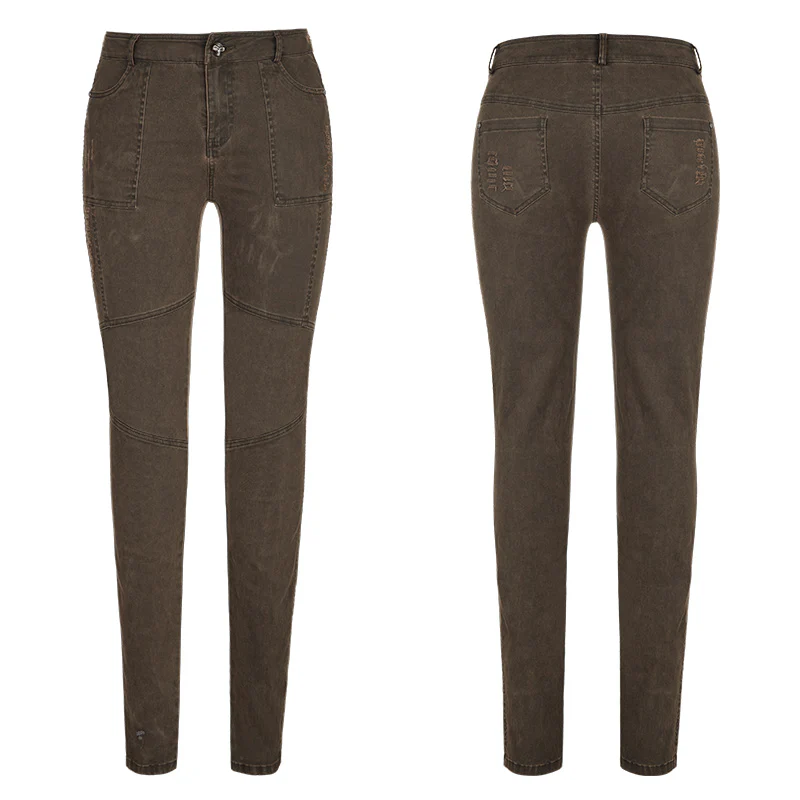 Daily Personality Military Uniform Punk Pants - Image 9