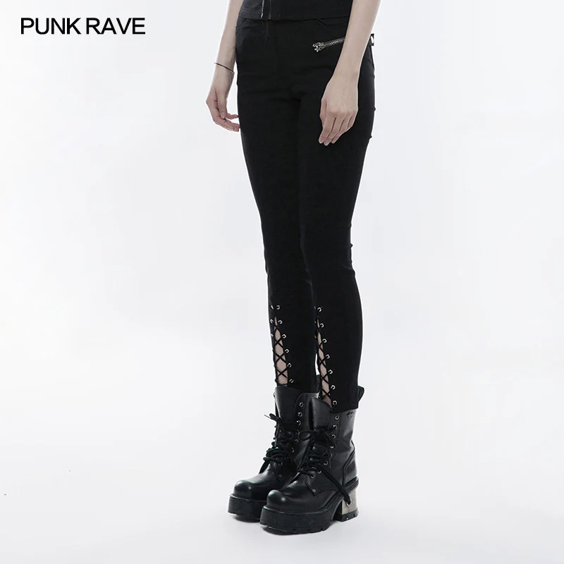 Daily Stretchy Punk Pants Skinny Leggings - Image 2