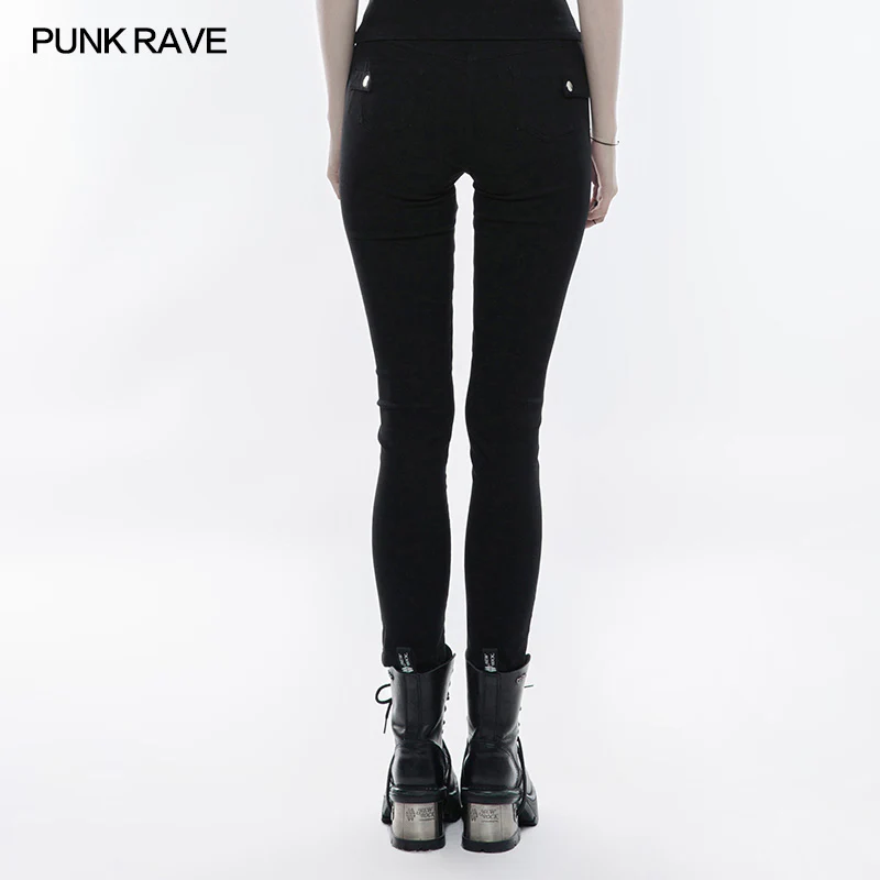 Daily Stretchy Punk Pants Skinny Leggings - Image 3
