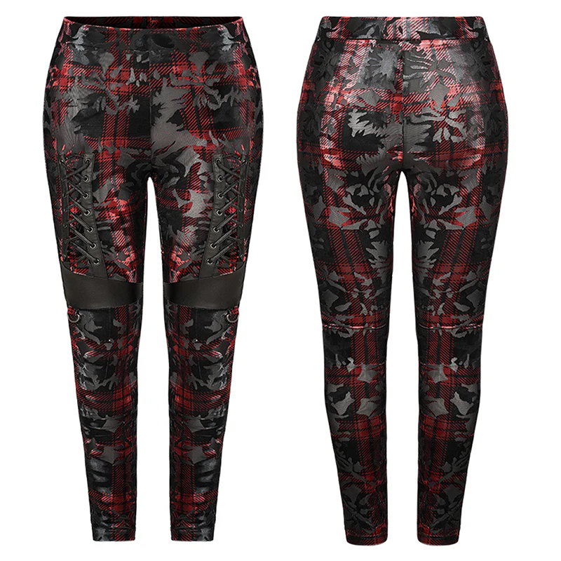 Dark silhouette vase velvet Leggings - Image 4