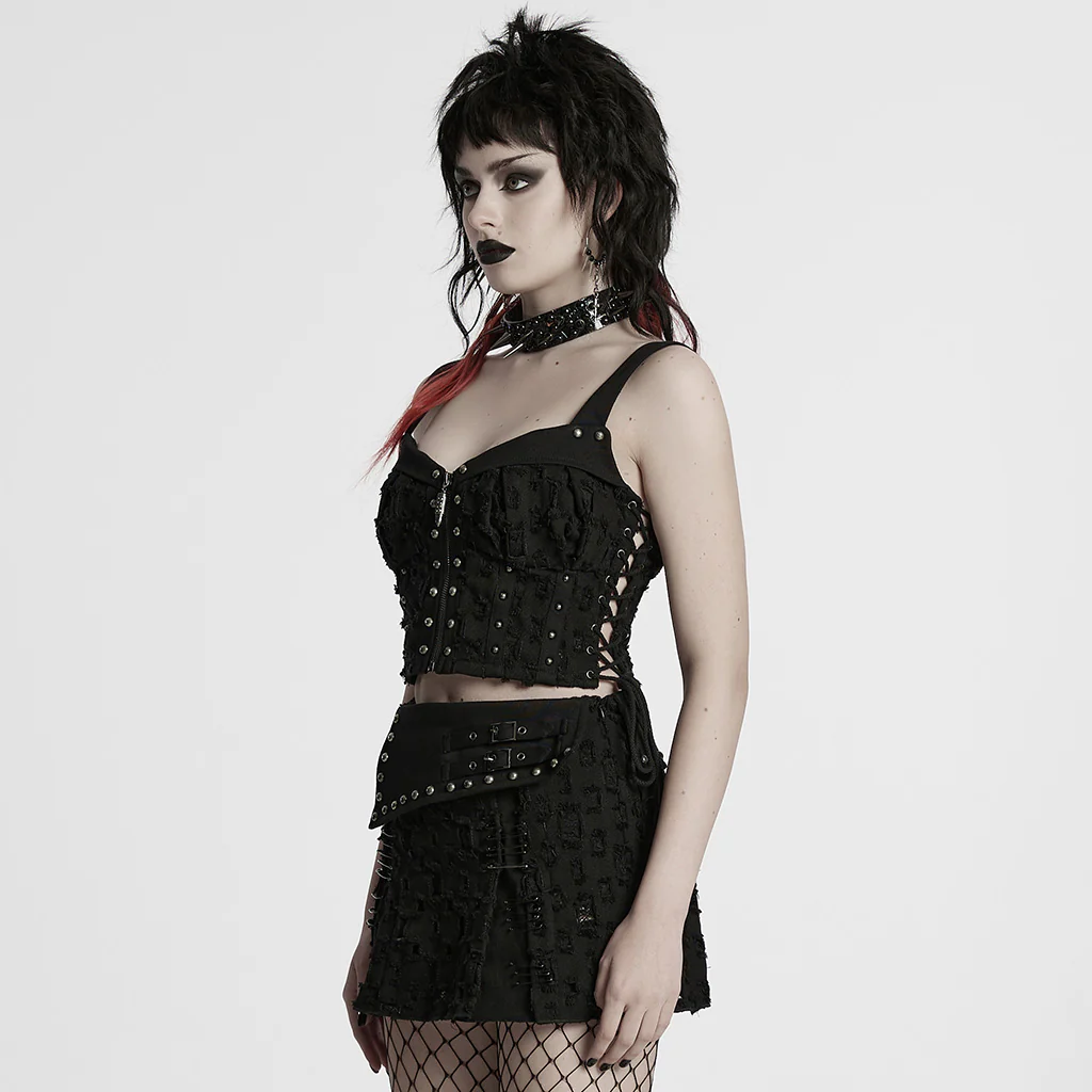 Decadent punk denim vest - Image 2