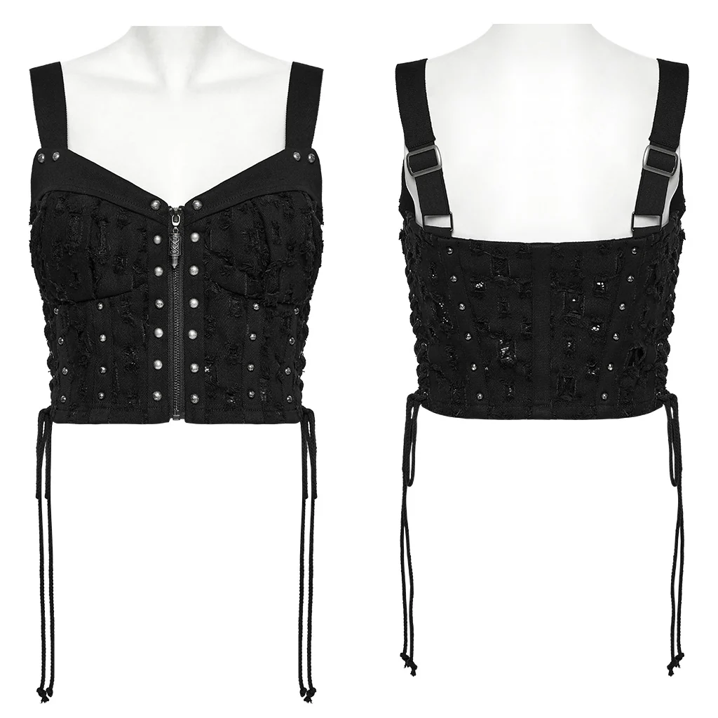 Decadent punk denim vest - Image 5
