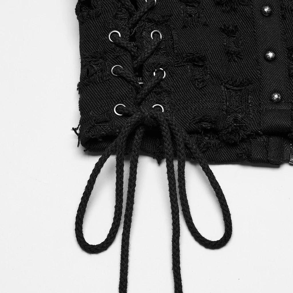 Decadent punk denim vest - Image 9