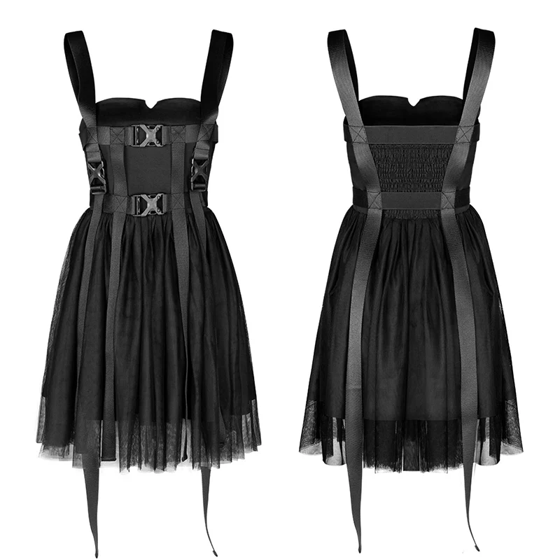 "Diablo War-hee" series multiple belt loops Cyber dress - Image 5