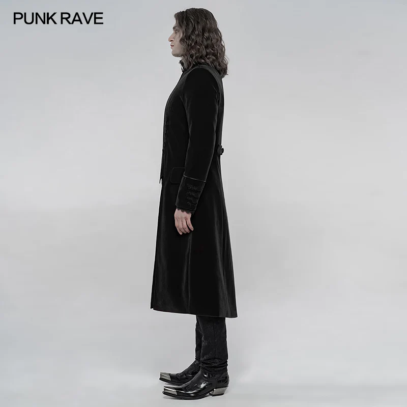 Elaborately embroidered gothic mid-length coat - Image 4
