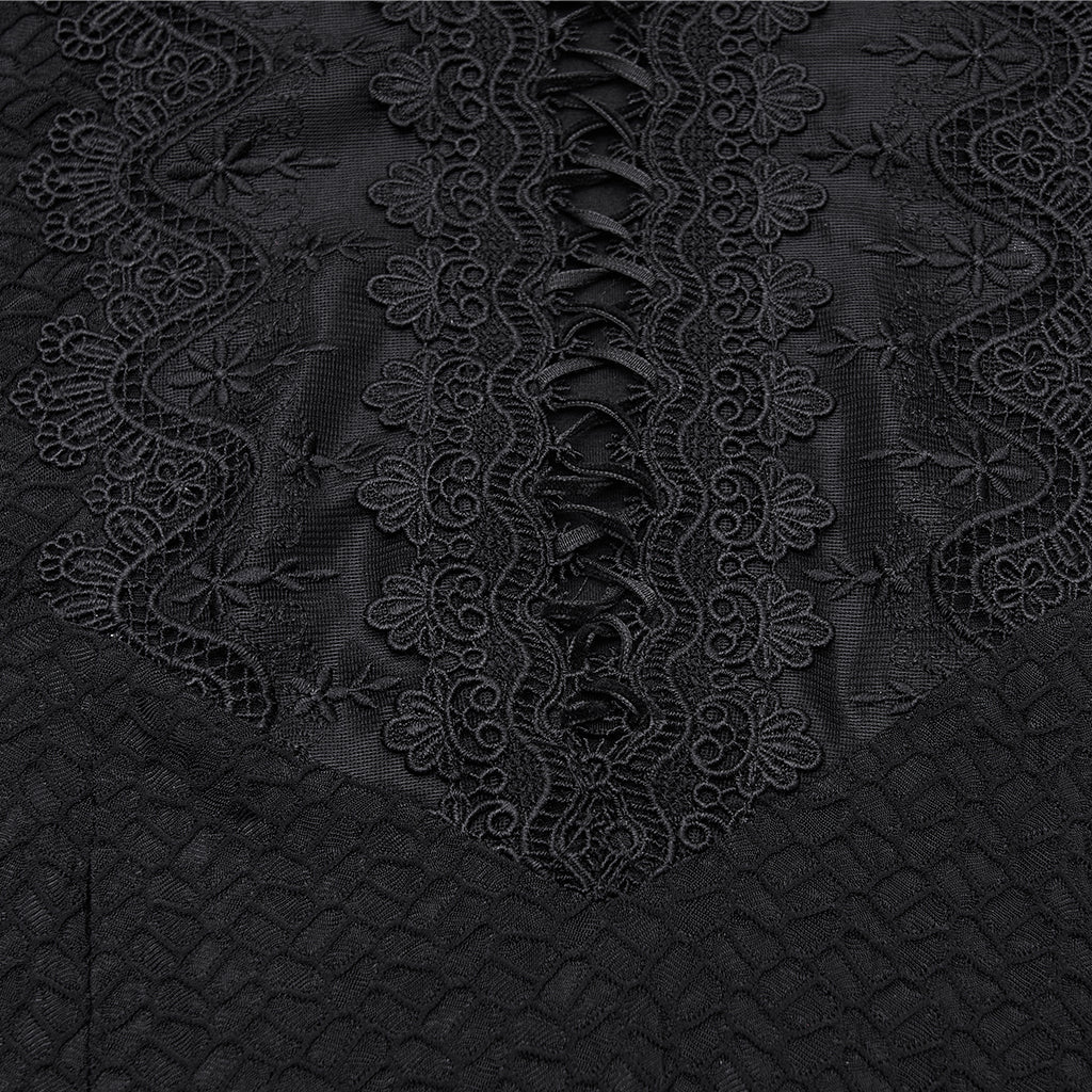 Elegant Goth Sheer Dress - Image 6