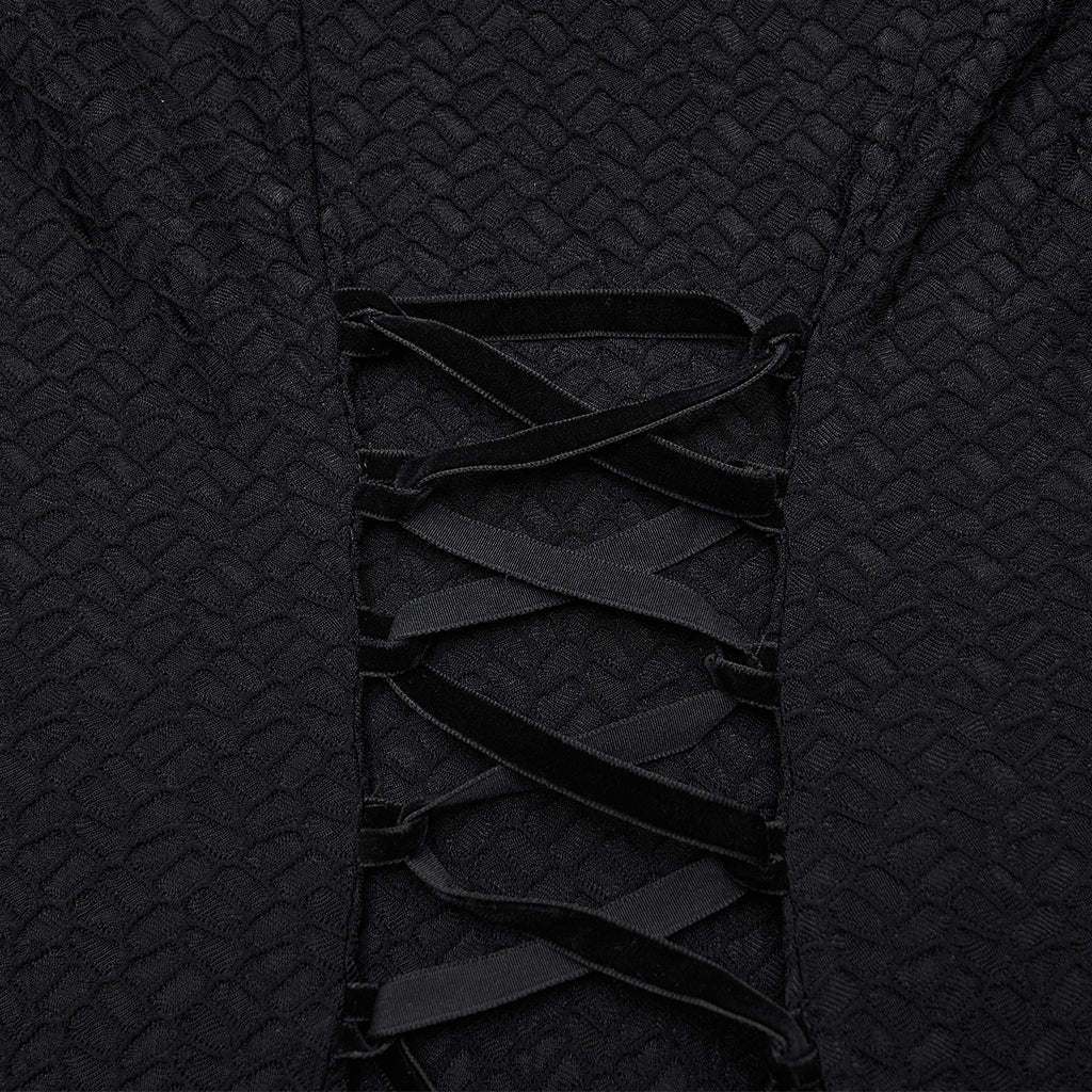 Elegant Goth Sheer Dress - Image 8
