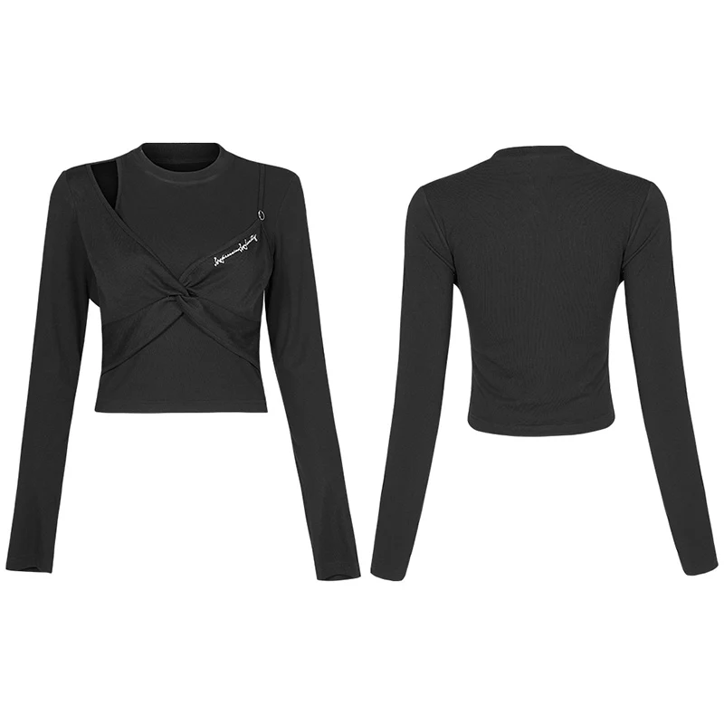 Fake two pieces long T-shirts - Image 4