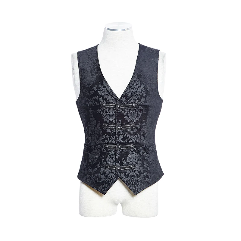 Fancy Colorful Printing Western Style Gothic Vest - Image 4