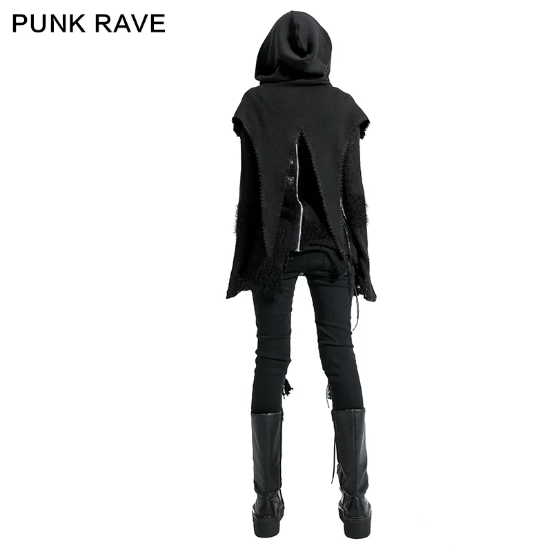 Fashion Ladies Knitted Black Wool Hood Accessories - Image 3