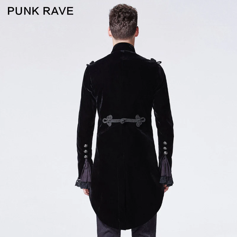 Gorgeous Black Victorian Gothic Coat With Swallow Tail - Image 3