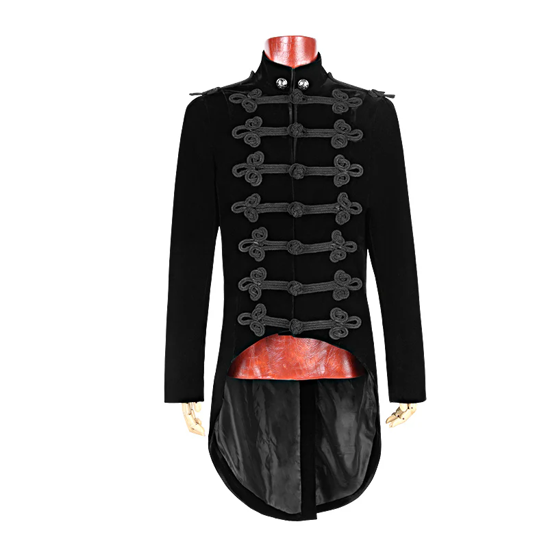 Gorgeous Black Victorian Gothic Coat With Swallow Tail - Image 4