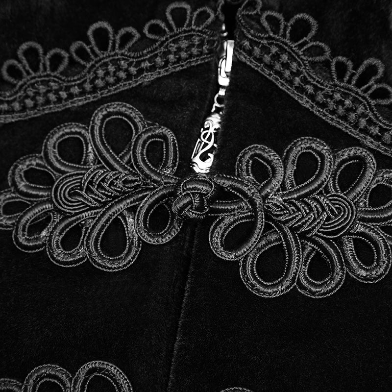 Gorgeous Victorian Royal Vintage Layered Gothic Coat With Stand Collar - Image 5