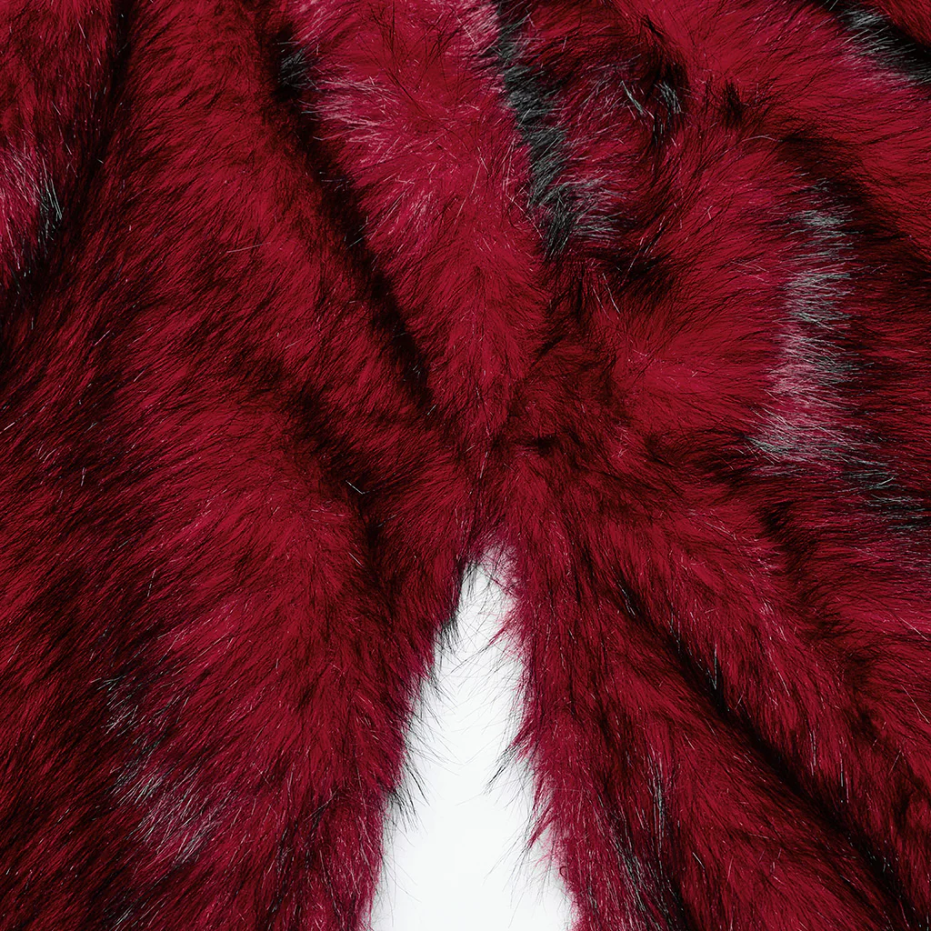 Goth Asymmetric Plush Cloak - Image 4