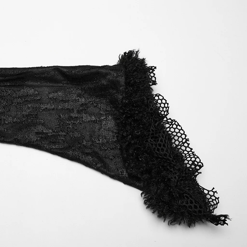 Punk Rave V-Shaped Hollows Lace Goth Long Dress - Image 7
