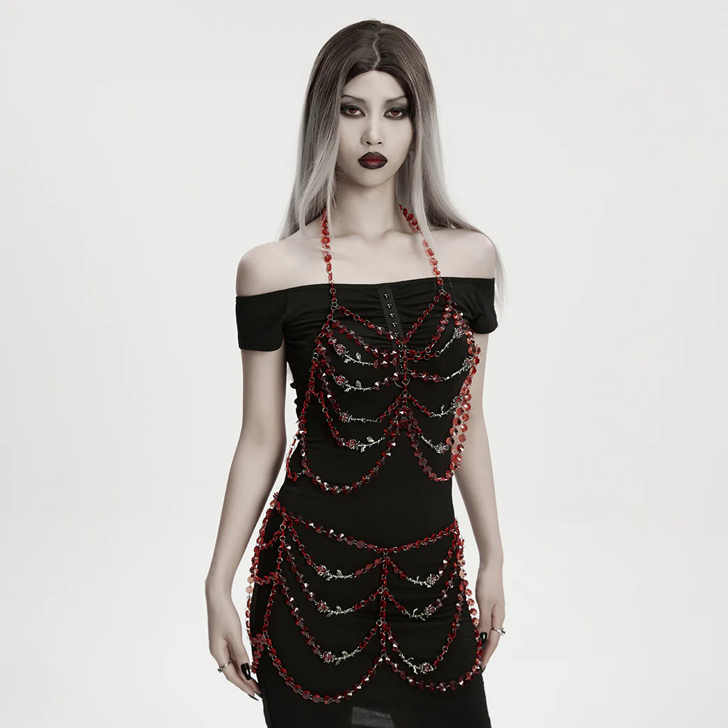 Goth Bone Body Chain - Image 13