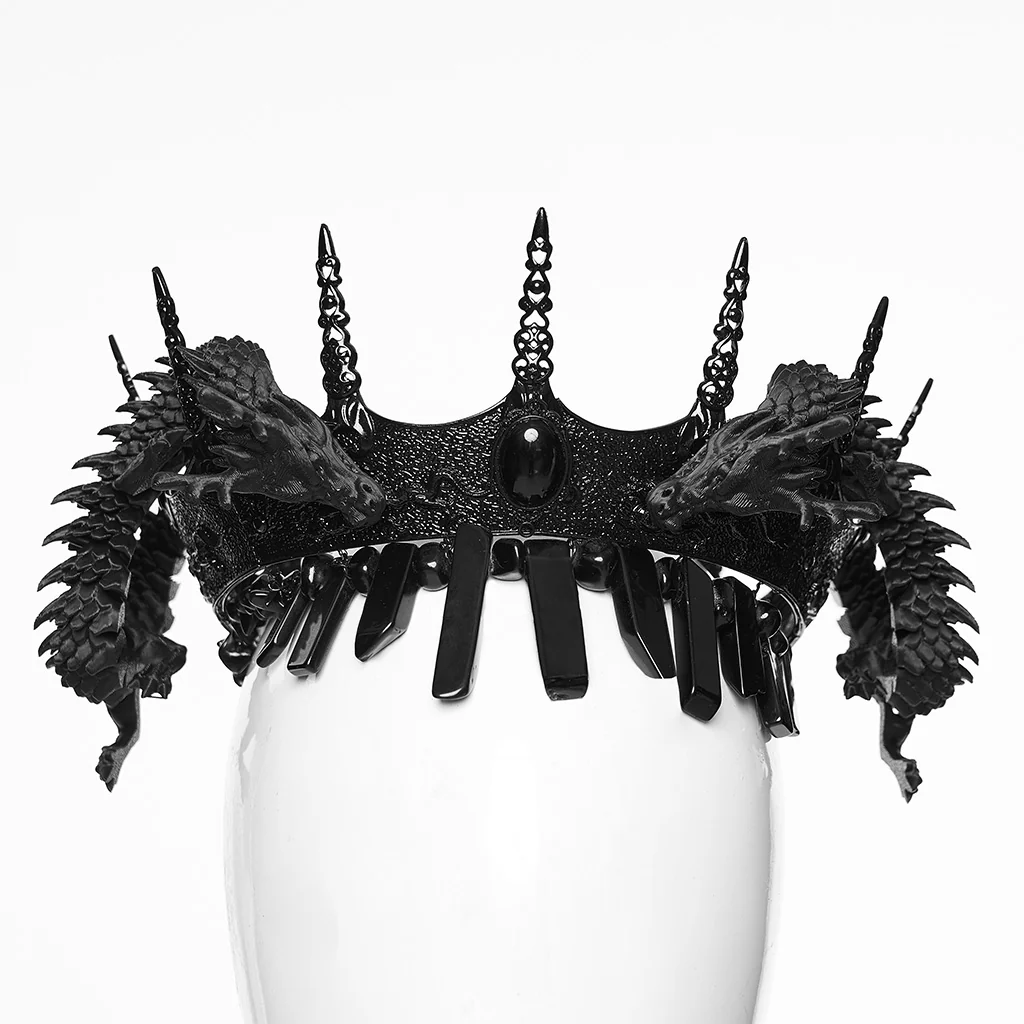Goth Coiling Dragon Crown For Men - Image 7