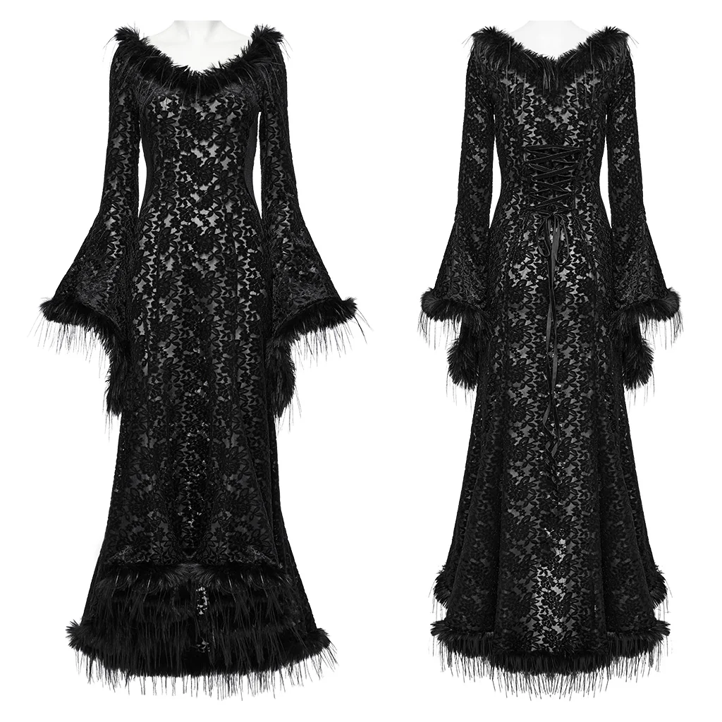 Goth Dark Goddess Dress - Image 5
