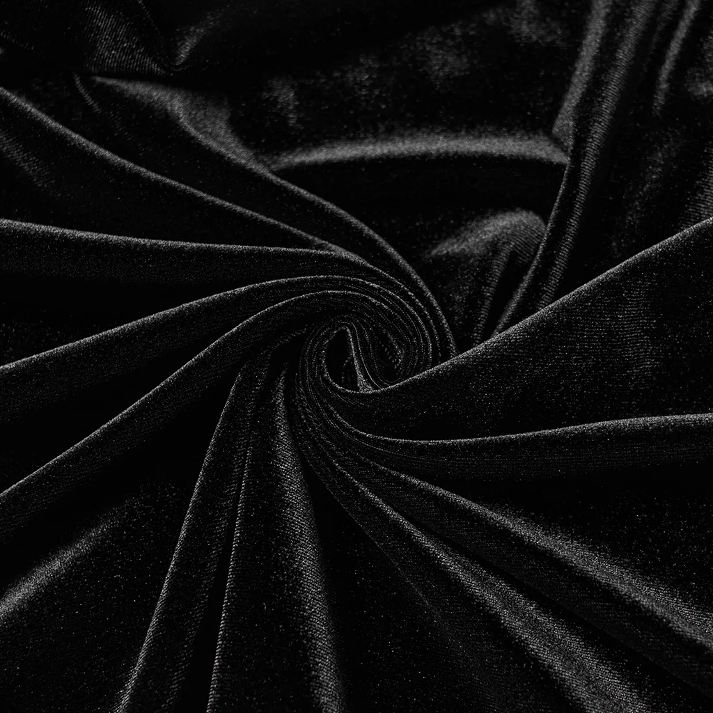 Goth Hooded Velvet Dress - Image 7
