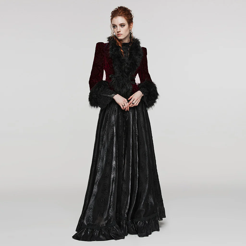 GOTH embossed velvet short jacket - Image 13