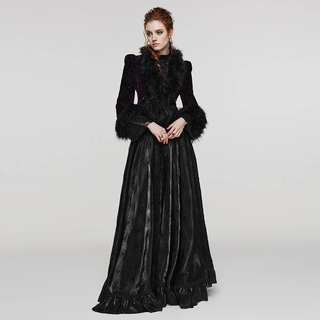 GOTH embossed velvet short jacket - Image 15