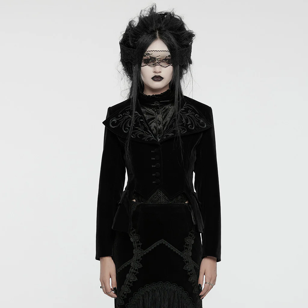 Goth Exquisite Embroidered Coat