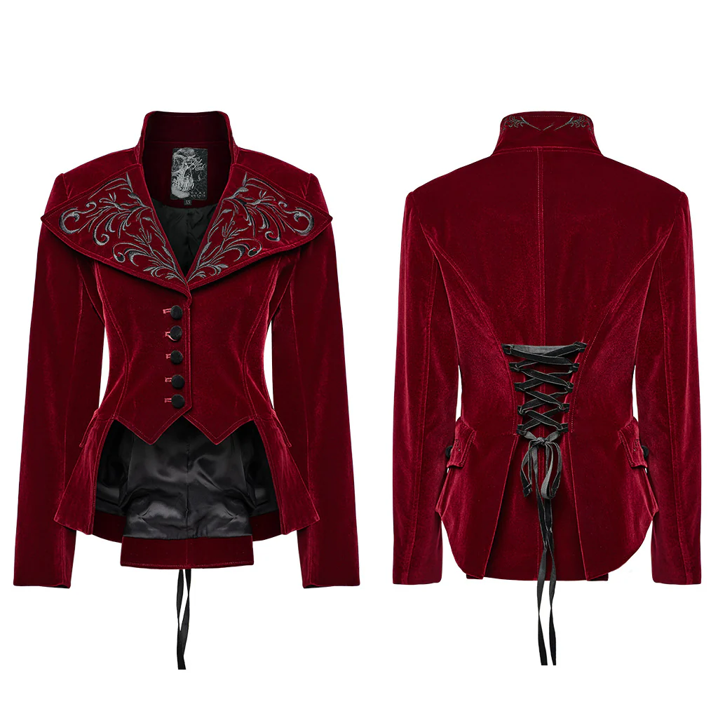 Goth Exquisite Embroidered Coat - Image 14