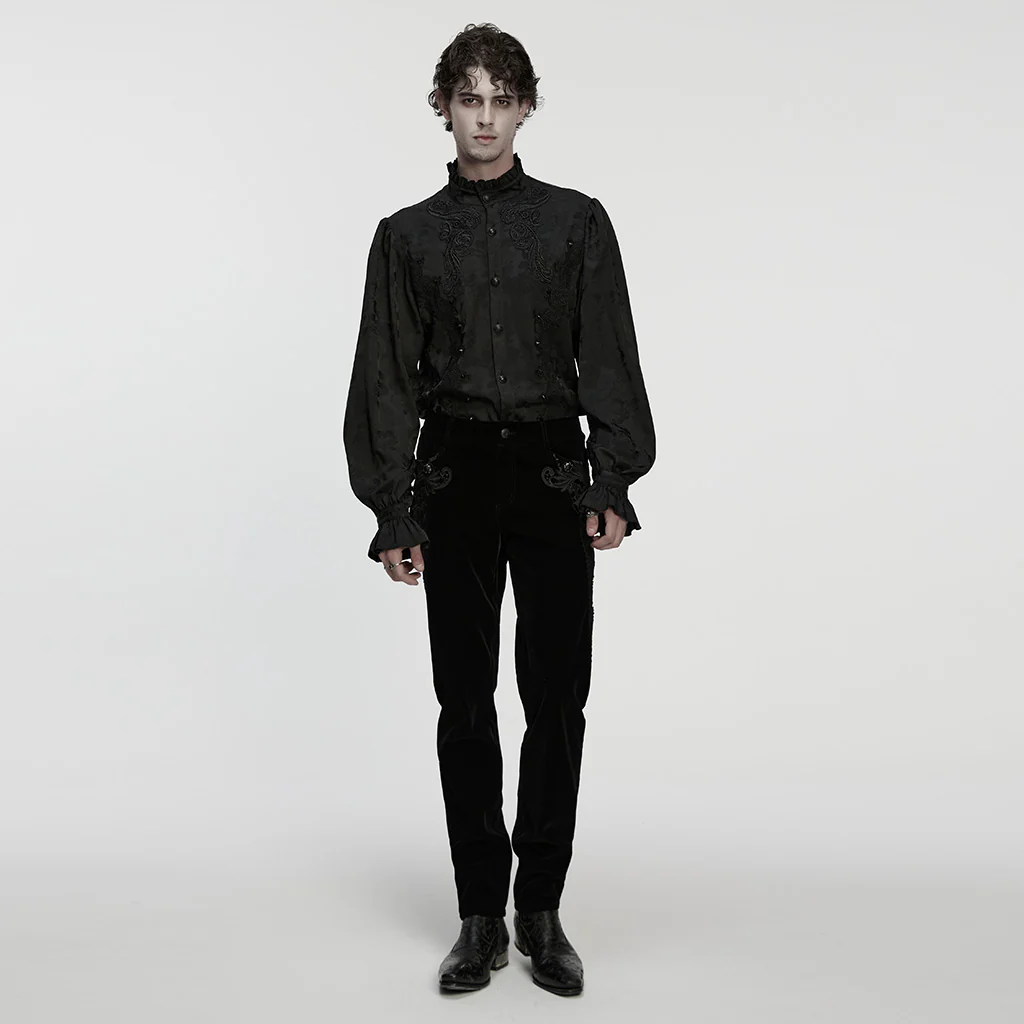 Goth Exquisite Pattern Shirt - Image 4