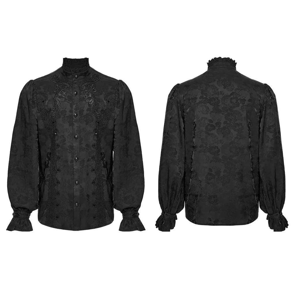 Goth Exquisite Pattern Shirt - Image 5
