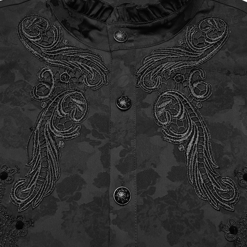 Goth Exquisite Pattern Shirt - Image 8