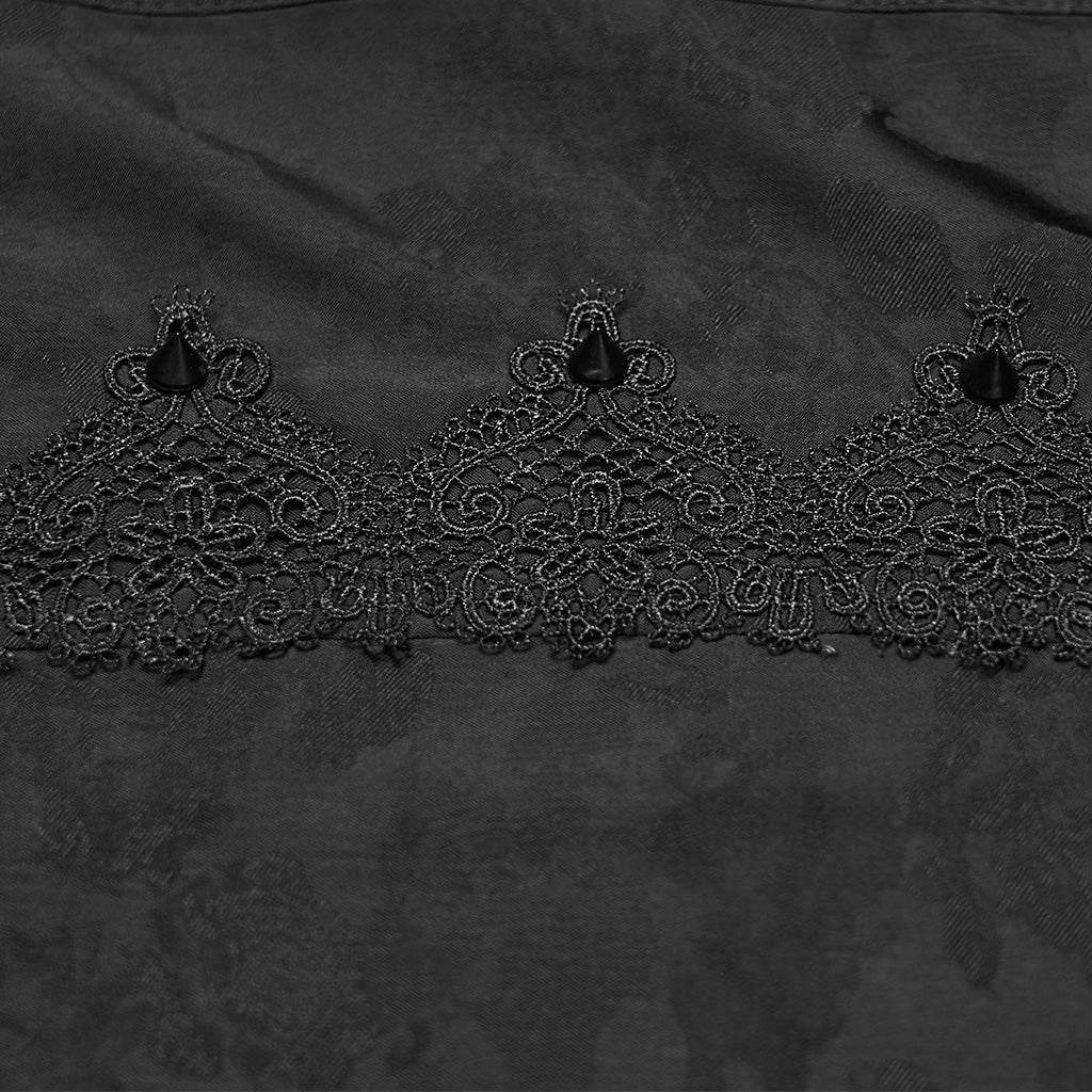 Goth Exquisite Pattern Shirt - Image 9